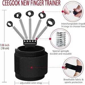 Ceegook Finger Strengthener,  Grip Strength Trainer, Hand Grip Strengthe…
